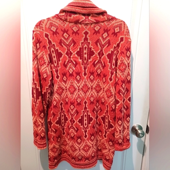 NWOT GORGEOUS COLDWATER CREEK KNEE-LENGTH SHAWL COLLAR CARDIGAN! - Picture 2 of 3